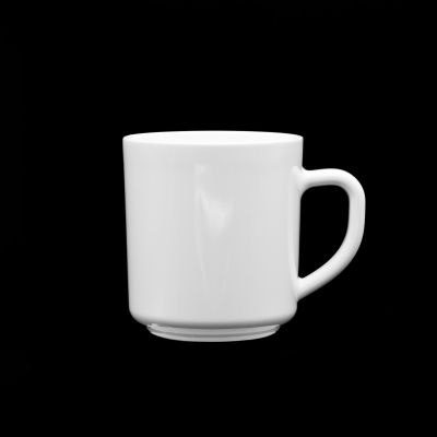 Kaffekrus med hank hvid 33 cl - 12 stk